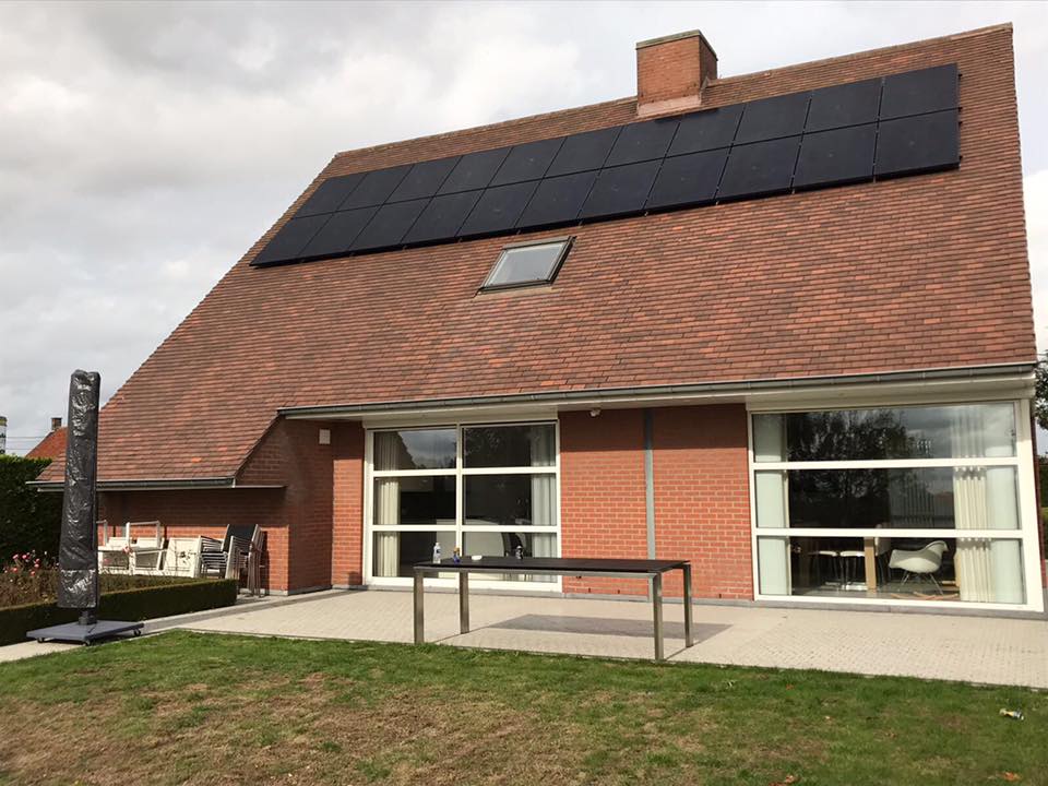 zonnepanelen Roeselare hellend dak