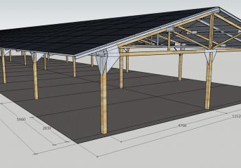 carport met zonnepanelen