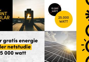 geen netstudie zonnepanelen