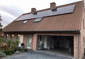 zonnepanelen in Bellegem op hellend dak