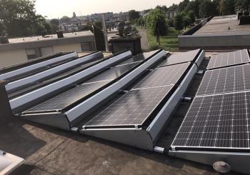 zonnepanelen waregem plat dak