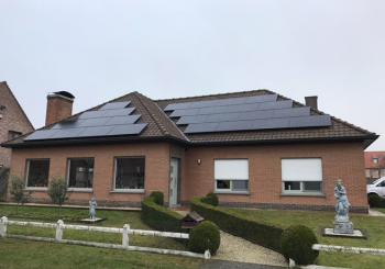 AEG mono black 290 wp GLAS + GLAS zonnepanelen in Dentergem