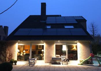 bisol 280 Wp zonnepanelen in Waregem op hellend dak
