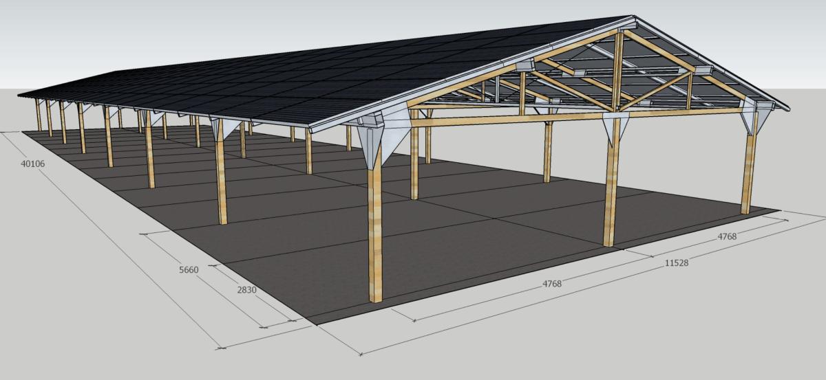 carport met zonnepanelen