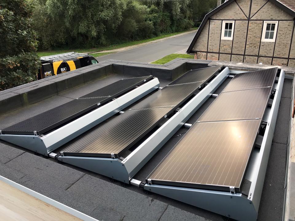 flatfix zonnepanelen Menen plat dak