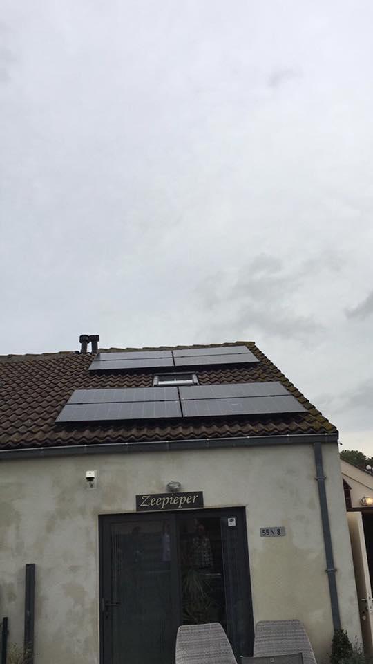 zonnepanelen nieuwpoort hellend dak