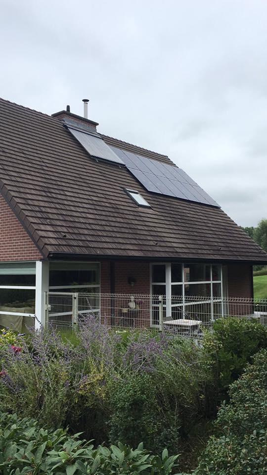 zonnepanelen zottegem hellend dak