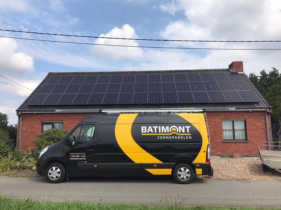 zonnepanelen Ichtegem hellend dak