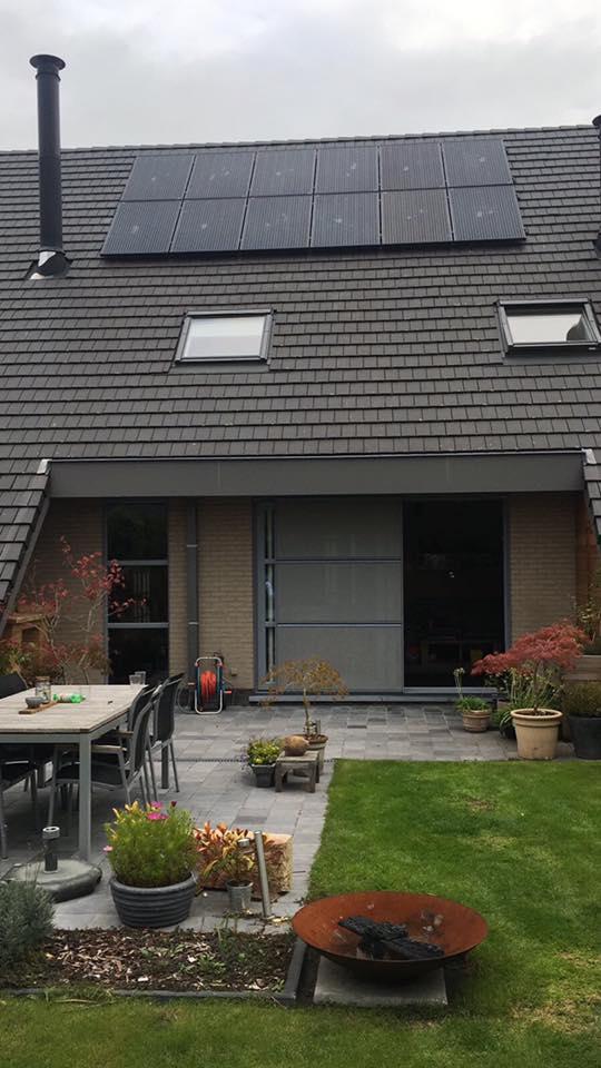 zonnepanelen evergem hellend dak