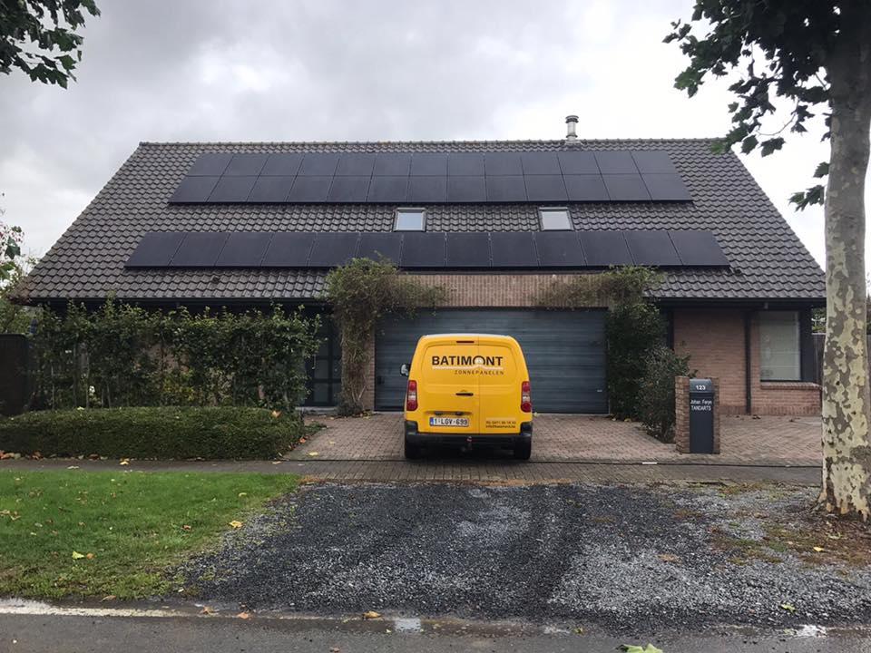 zonnepanelen diksmuide hellend dak