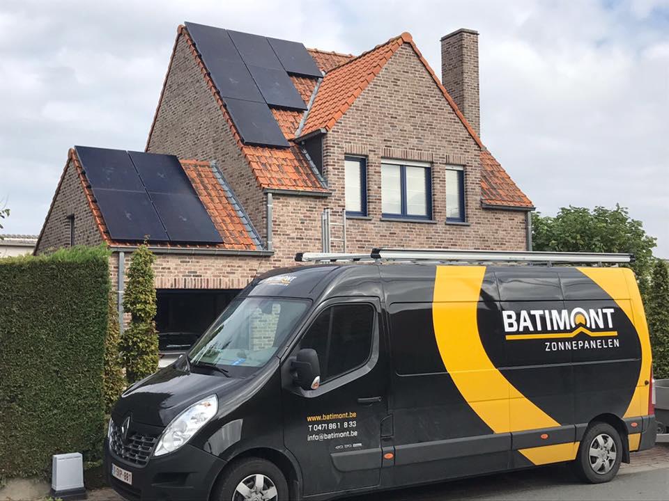 zonnepanelen roeselare hellend dak