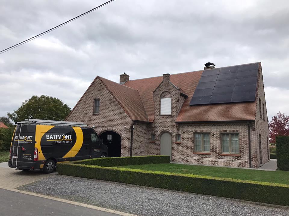 hoogrendement zonnepanelen in Avelgem op hellend dak