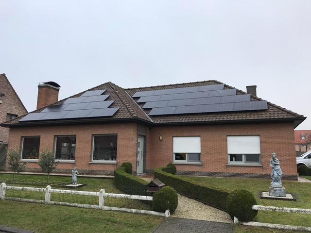 AEG mono black 290 wp GLAS + GLAS zonnepanelen in Dentergem
