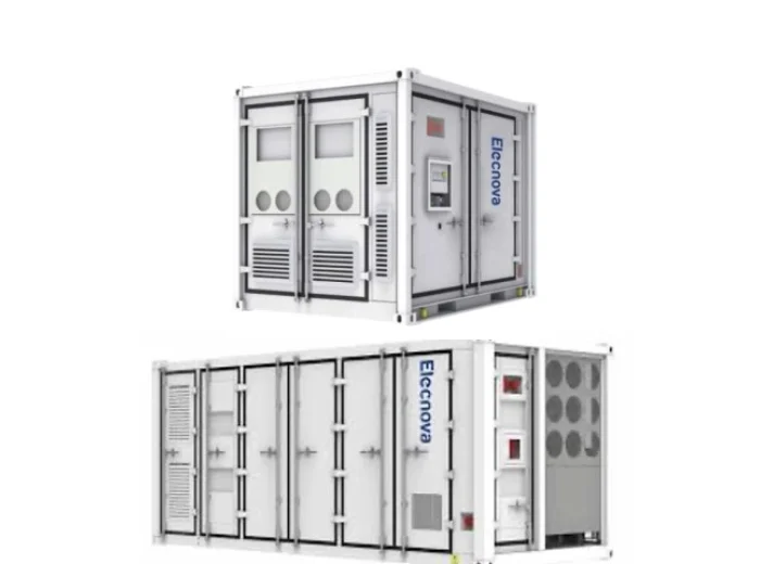 Batterijcontainers van 1, 2 en 5 MWh